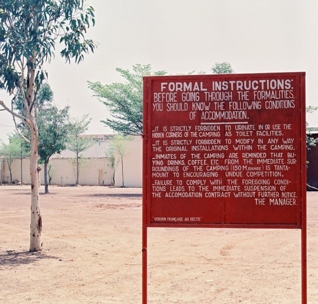 Retro Travel Photo – Before We Grew Up: Ouagadougou campsite, Burkina Faso, West Africa 000015 (640x612)