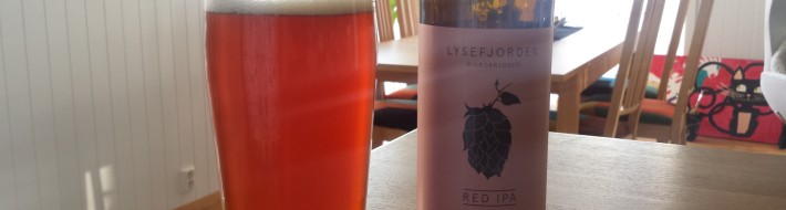 Grown-up Travel Guide Beer Diary: Day 90 Grown-up Travel Guide Beer Diary Day 90: Red IPA from Lysefjorden Mikrobryggeri, Norway
